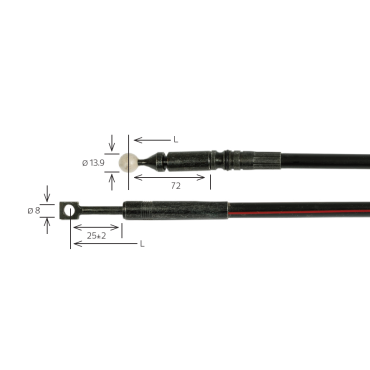 BEDIENINGSKABEL 800 MM